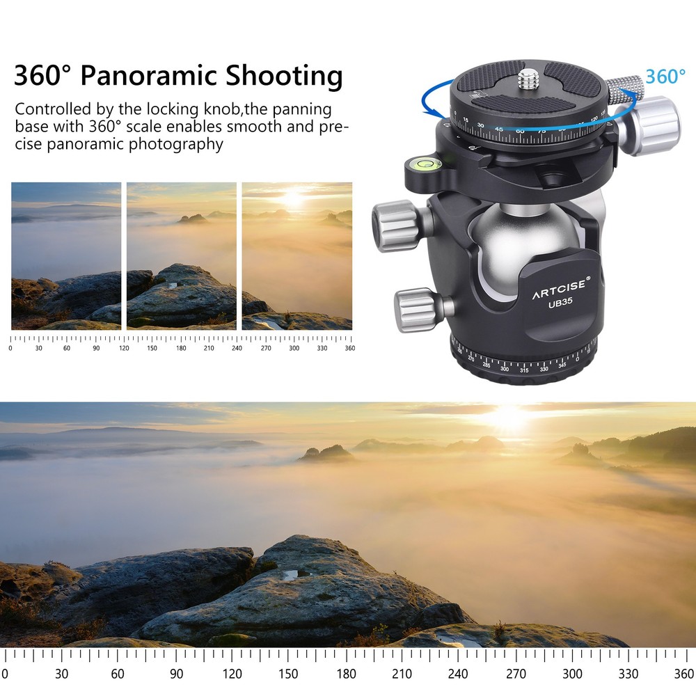 47MM Paning Base Panoramic Base CNC All-Aluminum Paning Base Mini Paning Base