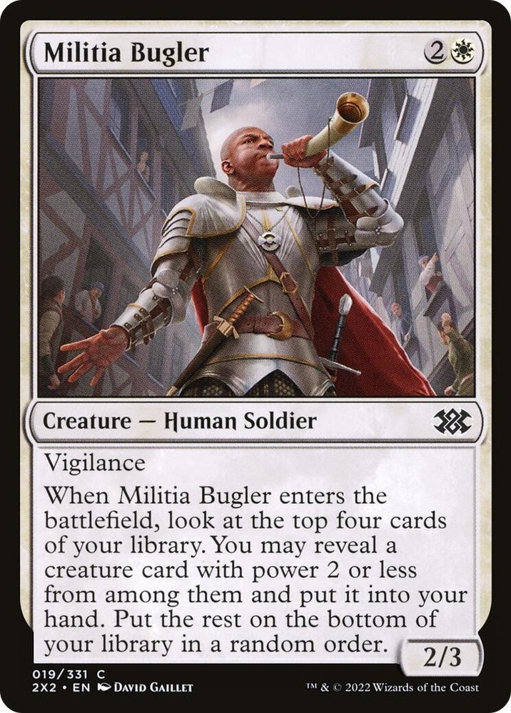 Militia Bugler Double Masters 2022 19 MTG LP