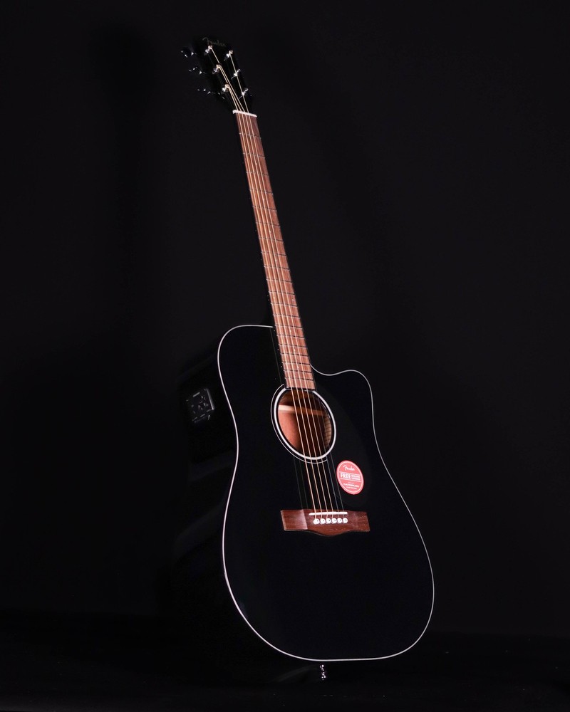 Fender CD-60SCE Dreadnought, Walnut FB, Black