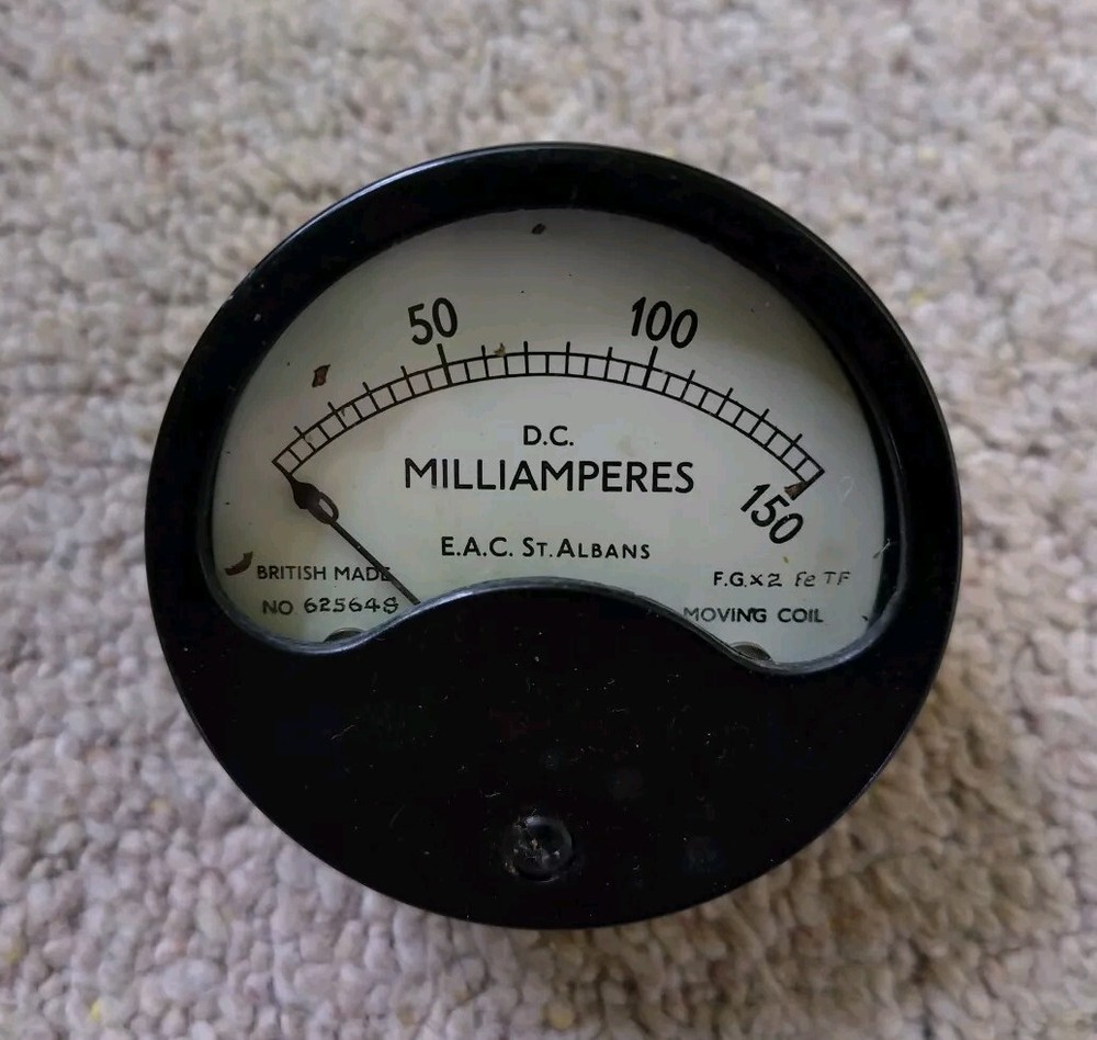 Vintage EAC DC Milliamperes Meter