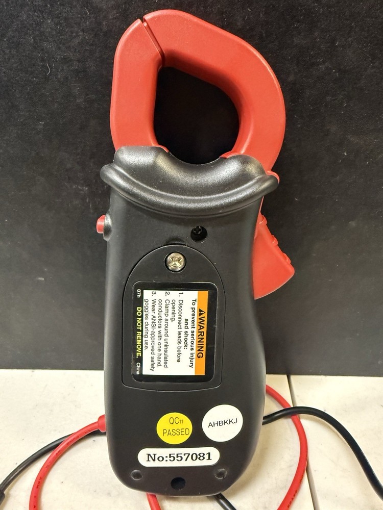 Hyper Tough Digital Clamp Meter AC DC 300V LCD Display Diode & Continuity Check