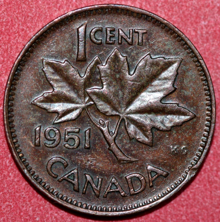 Canada  1951   Cent  King George VI   19mm