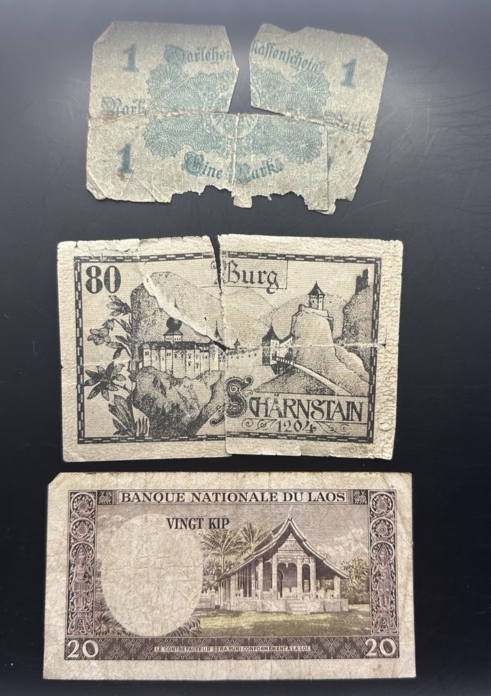 Lot of 8 Problem Banknotes - CHEAP