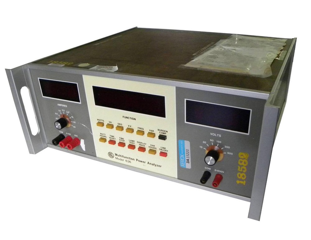 RFL Model 636 Multifunction Power Analyzer - For Parts or Not Working