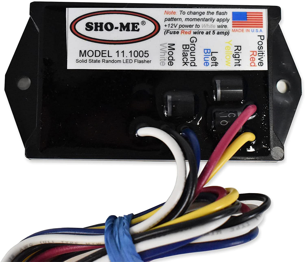 Sho-Me LED Flasher 7 Strobe Style Patterns