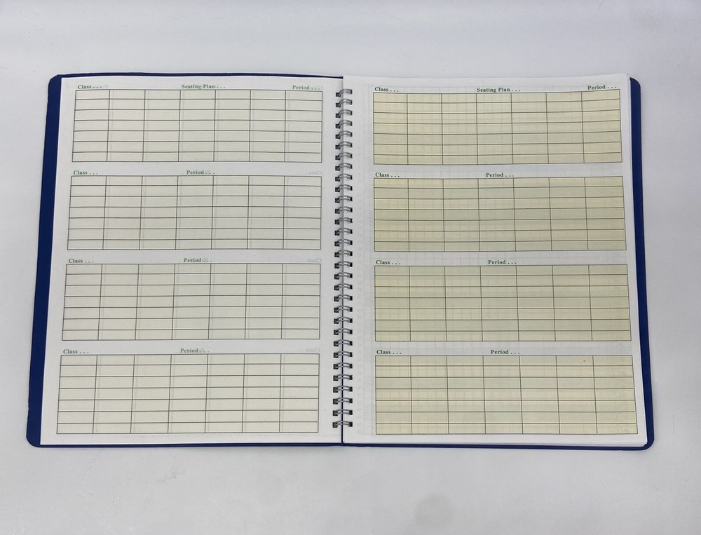 8 Period Teacher Lesson Plan; Days Vertically Down The Side (W208) - OPEN BOX