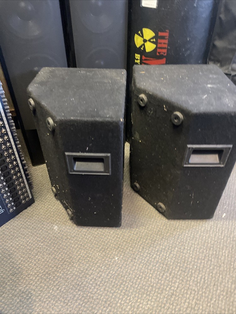 Phonic S710 Passive PA Speaker Pair Mains Works!