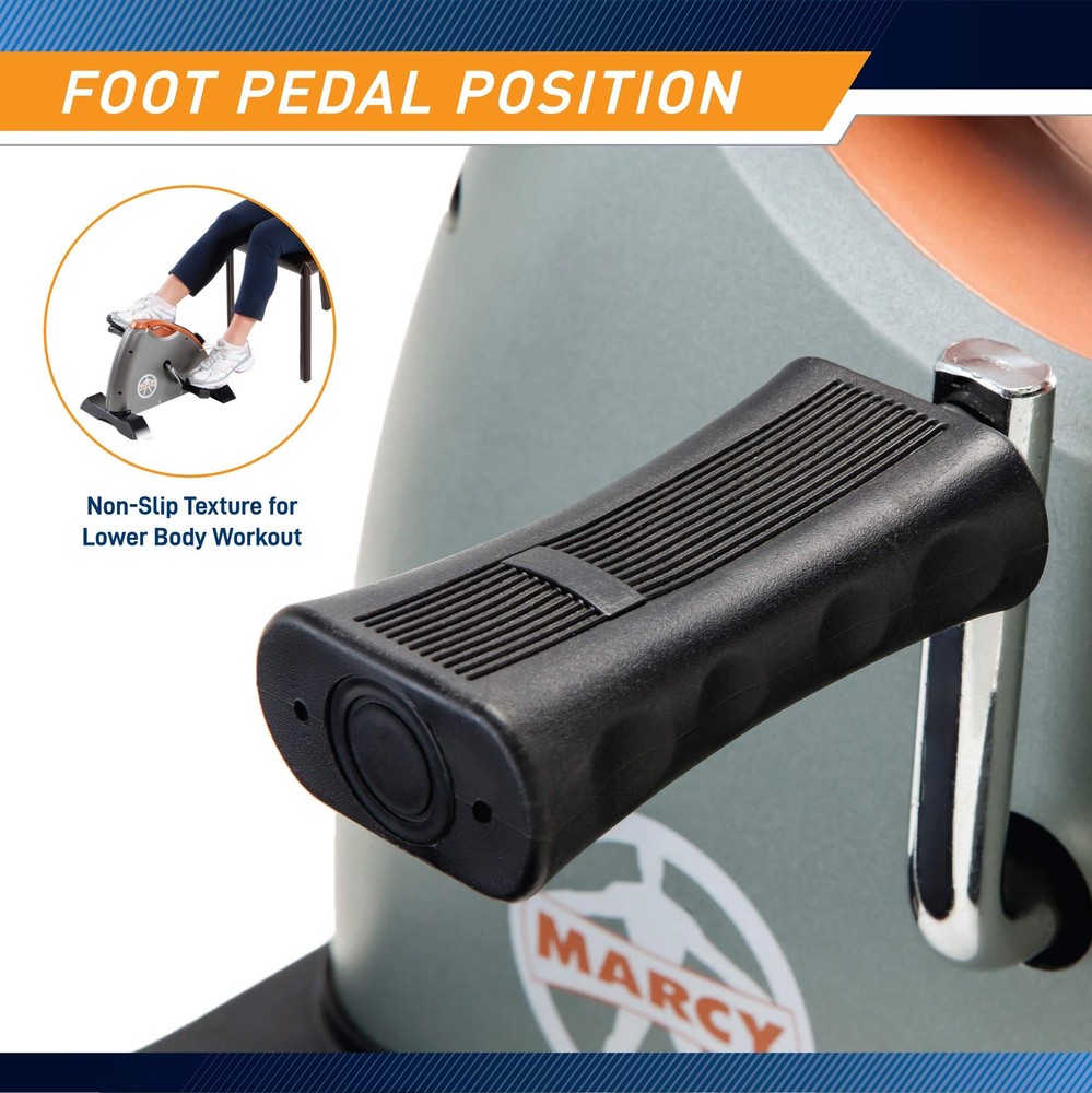 Marcy Cardio Mini Cycle – Portable Cardio Machine with Variable Resistance for
