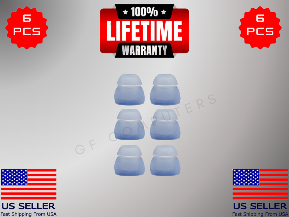 6 Silicone MED Double 2 Layer Tips Earbuds For Beats Flex UrBeats Studio