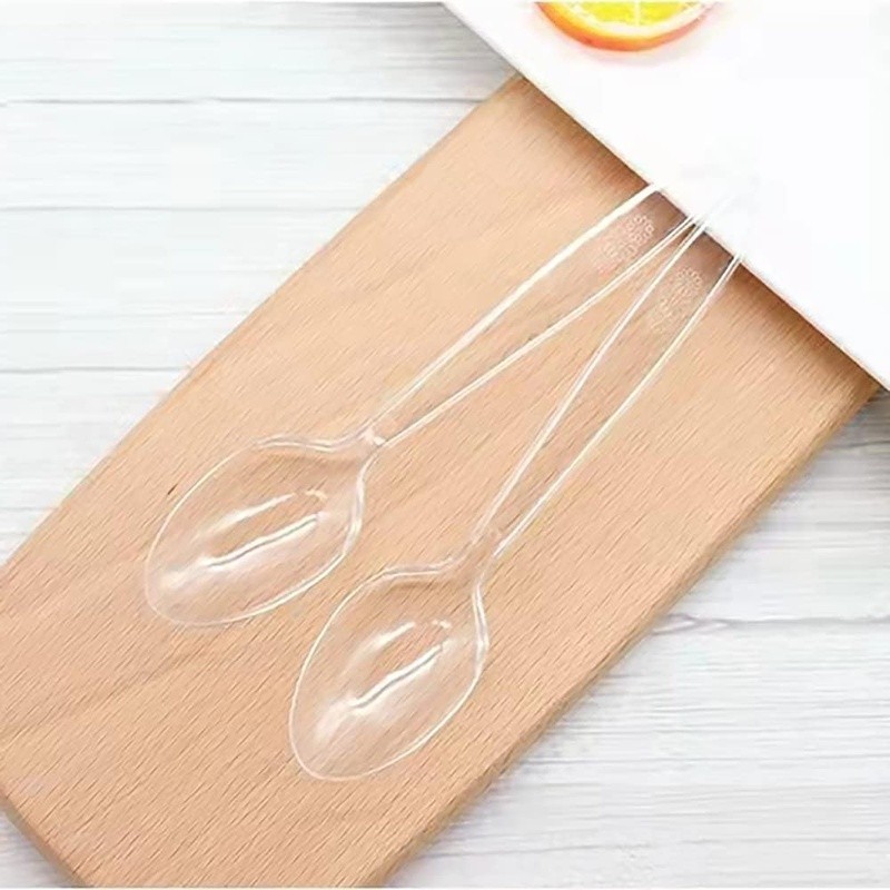 Durable Clear Plastic Silverware Set Disposable Forks Spoons Parties Events New
