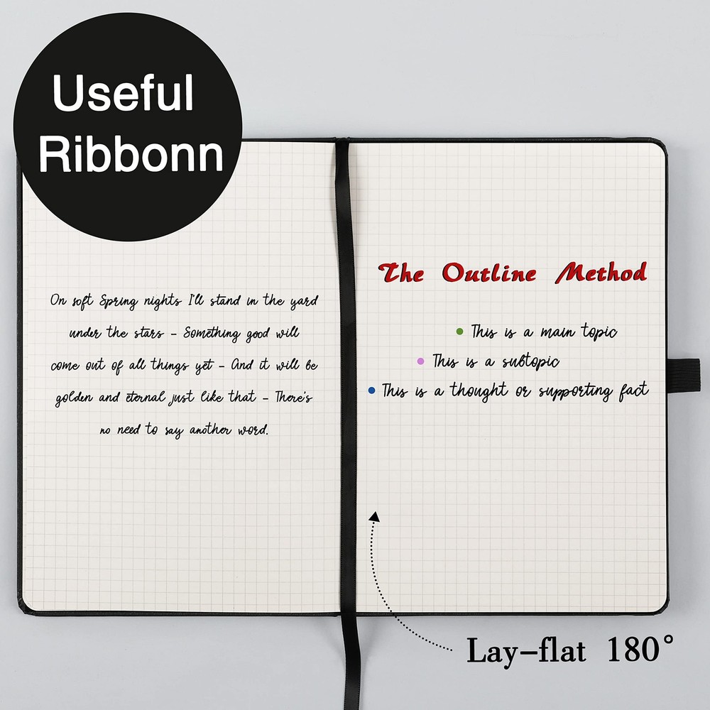 Graph Grid Paper Notebook/Journal - Classic Journal/Notebook with Grid, Black