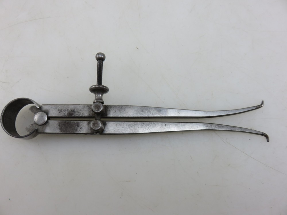 Starrett Spring Type Inside Caliper 5.8" Flat Legs Vintage *MODIFIED*