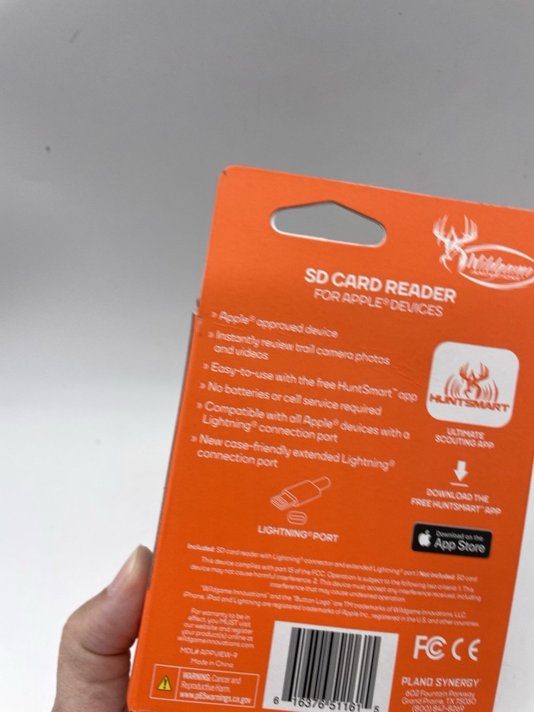 NIB Wildgame Innovations Android SD Card Reader for Game or Trail Cameras