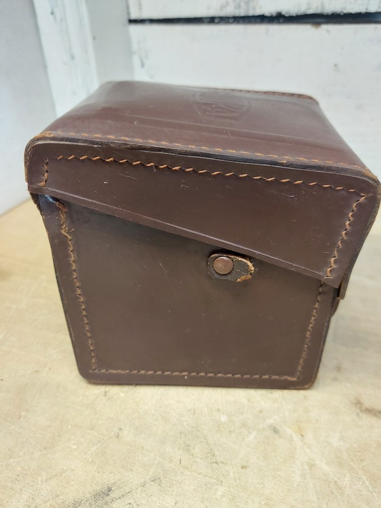 Vintage Bilora Box Camera With Leather Case