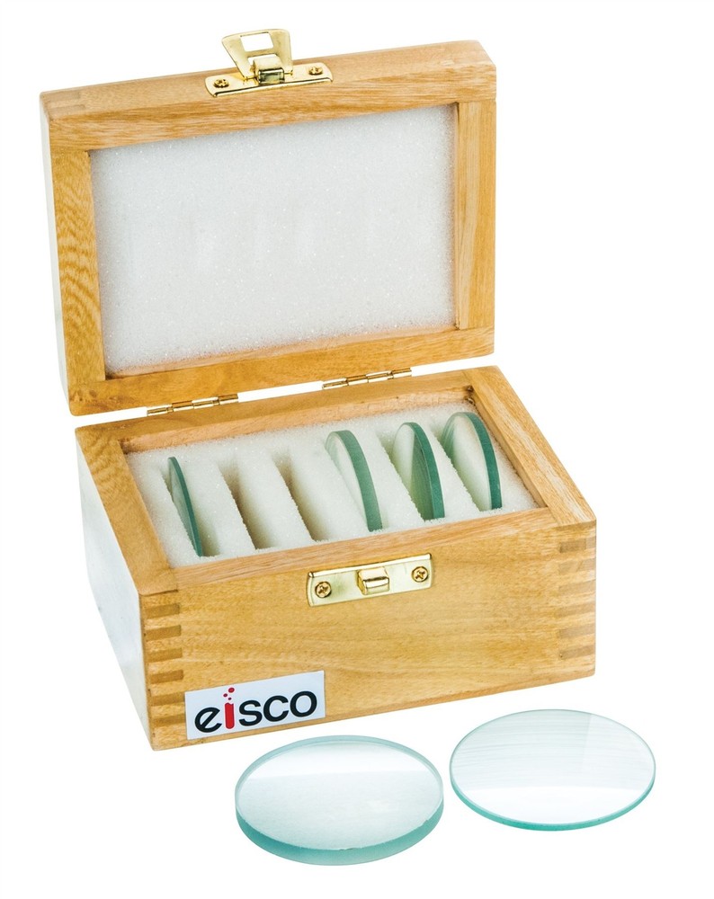 Eisco 6pc Glass Lens Set - 2" (50mm) Diameter
