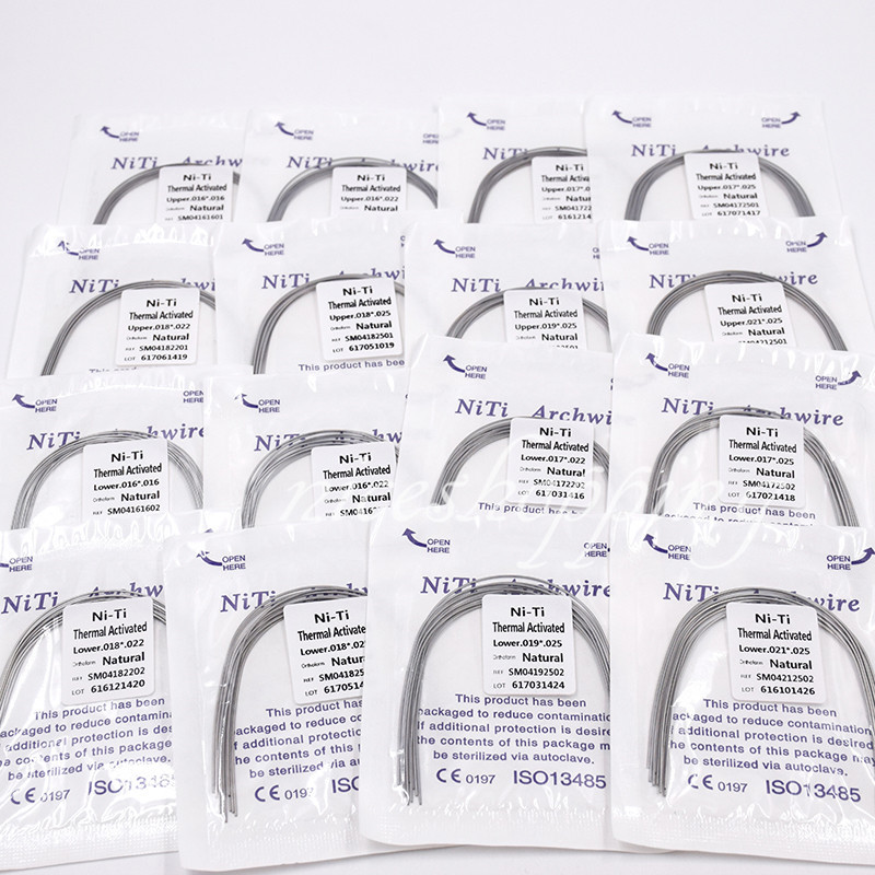 Dental Square/Natural/Ovoid Ortho Thermal Activated Niti Rectangular Arch Wire