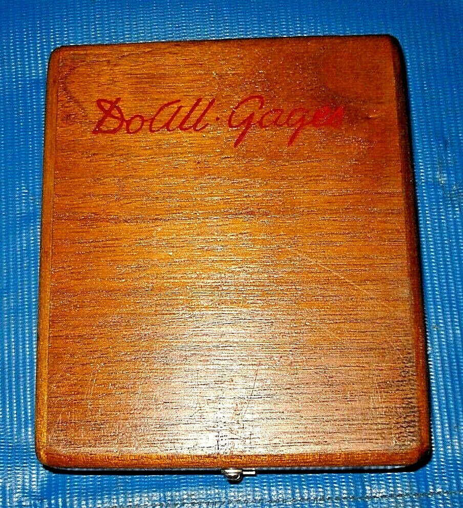 VINTAGE DOALL RECTANGULAR GAGE BLOCK ACCESSORIES SET w/ original box EXCELLENT