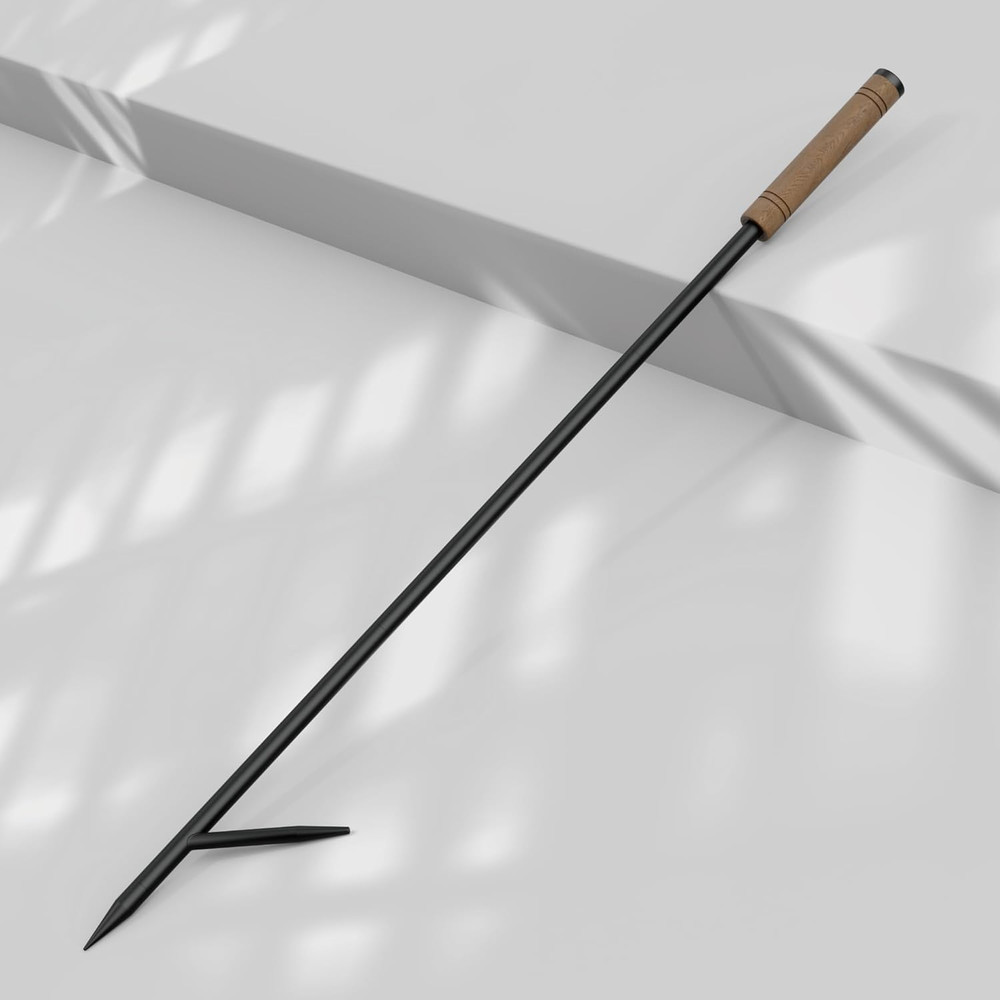 38 Inch Fire Poker with Blow Poke Function, Extra Long Campfire Poker Tool with