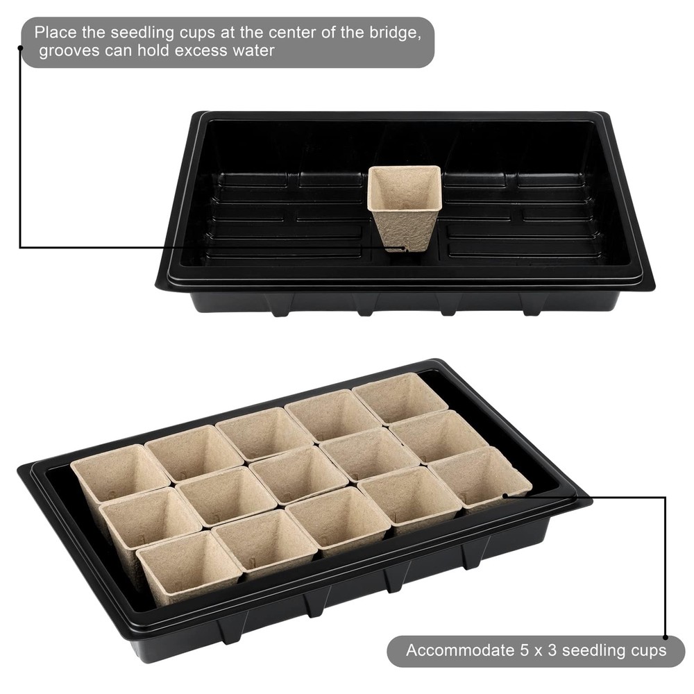 Aodaer 247 Pack Seed Starter Kit Including Peat Pots for Seedlings Seed Start...