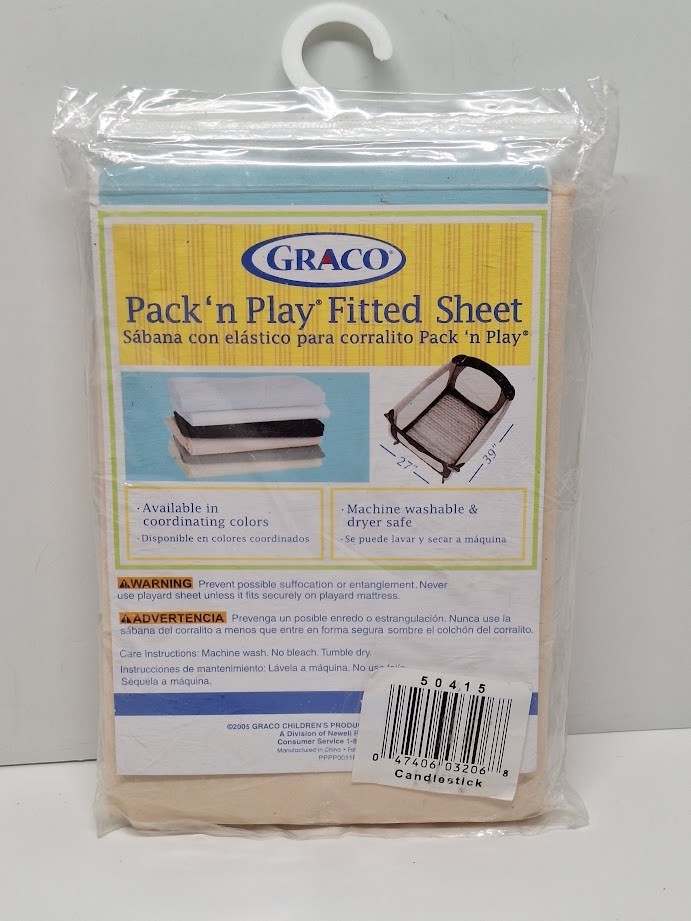 Graco Pack 'N Play Playard Fitted Sheet 39" X 27"
