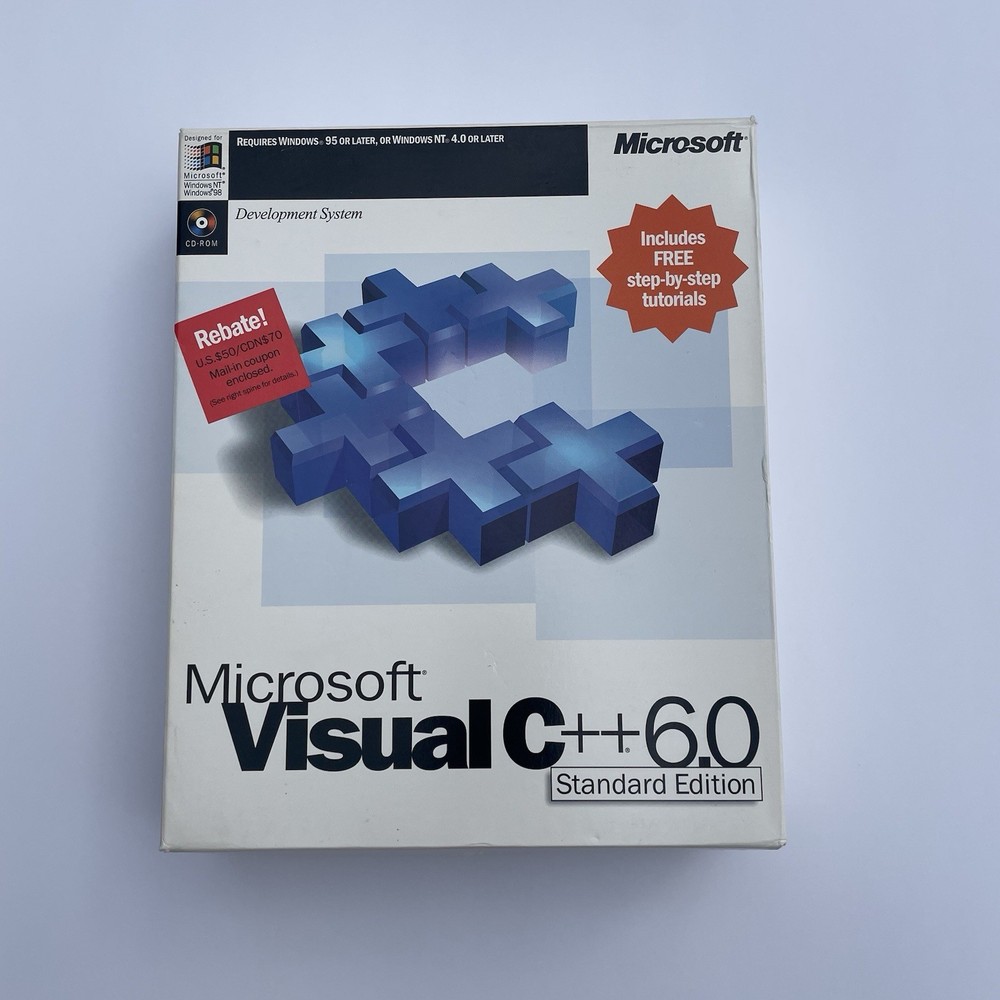 Microsoft Visual C++ 6.0 Standard Edition w/ Key Full Version