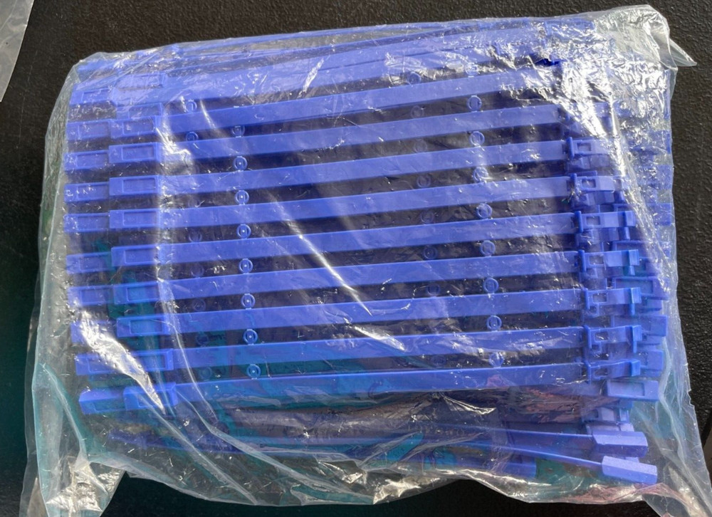 200 Numbered Plastic Truck Door Lock Security Tags | Container Lock Tags Blue