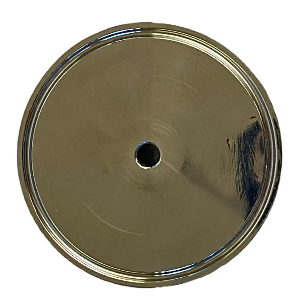 3" Tri Clamp Flat Lid - Spool Cap in 1/4" MNPT