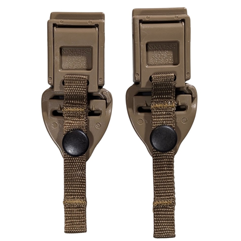 2 ITW Military Assault Pack Rucksack Quick Release Shoulder Strap Buckles TAN499