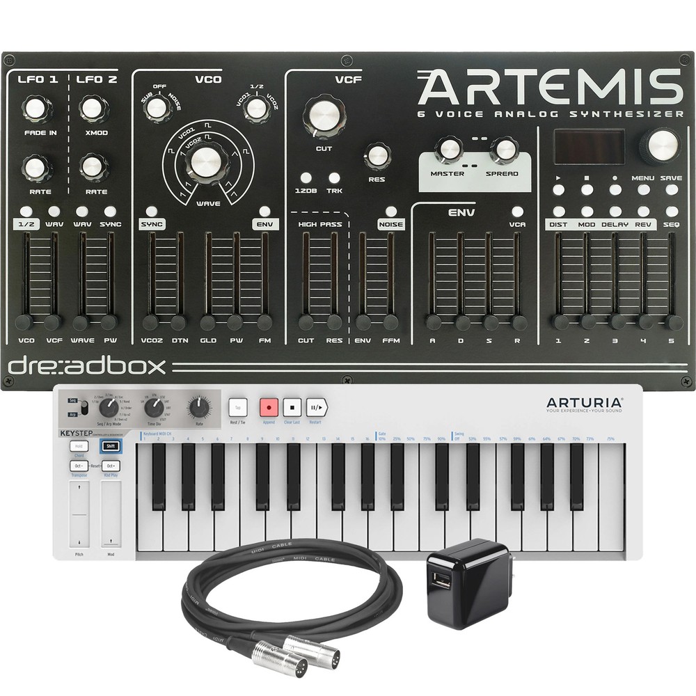 Dreadbox Artemis Desktop 6-Voice Analog Synthesizer CONTROLLER RIG