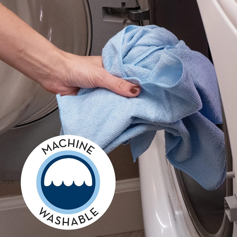150 Pack Microfiber Cleaning Cloths, Household Bulk Microfiber Towels