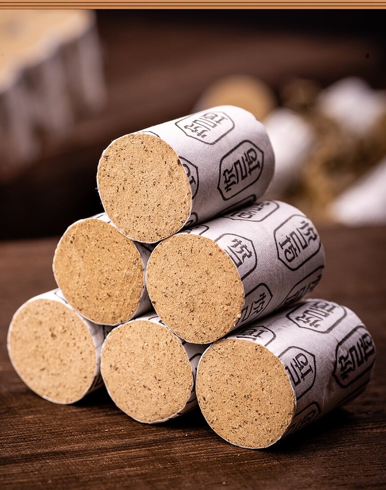 54pcs Tradition Moxa Sticks Moxibustion Roll Handwork Wormwood Column 艾灸艾条艾草艾柱艾蒿