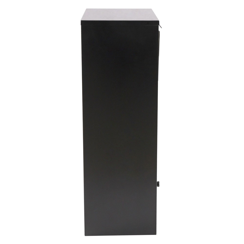Black Package Delivery Box Mail Parcel Drop Mailbox Home Container Outdoor Porch