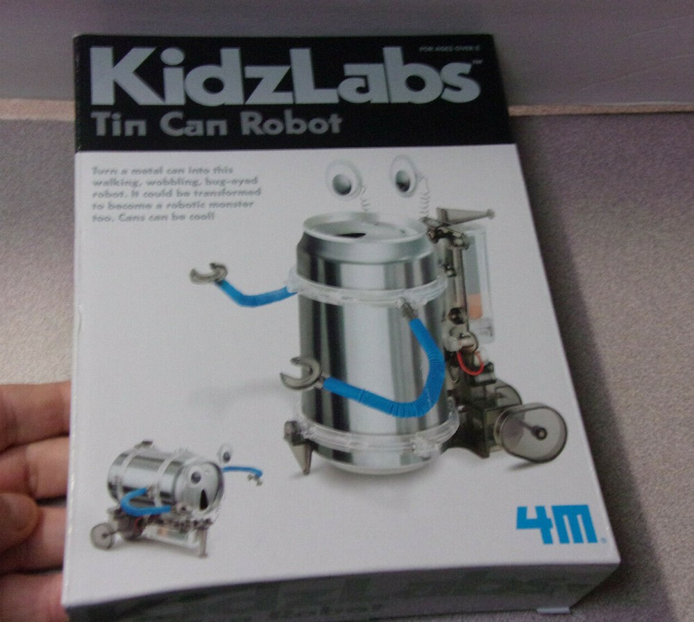KidzLabs Tin Can Robot Science Fun Kit 4m