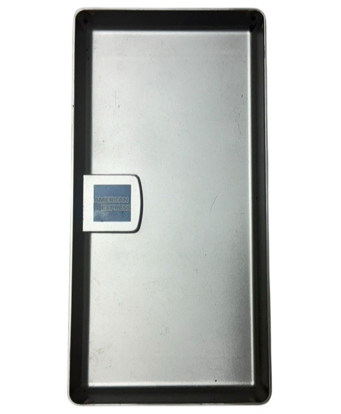 American Express Silver Tip Tray Check Presenter Plastic Amex