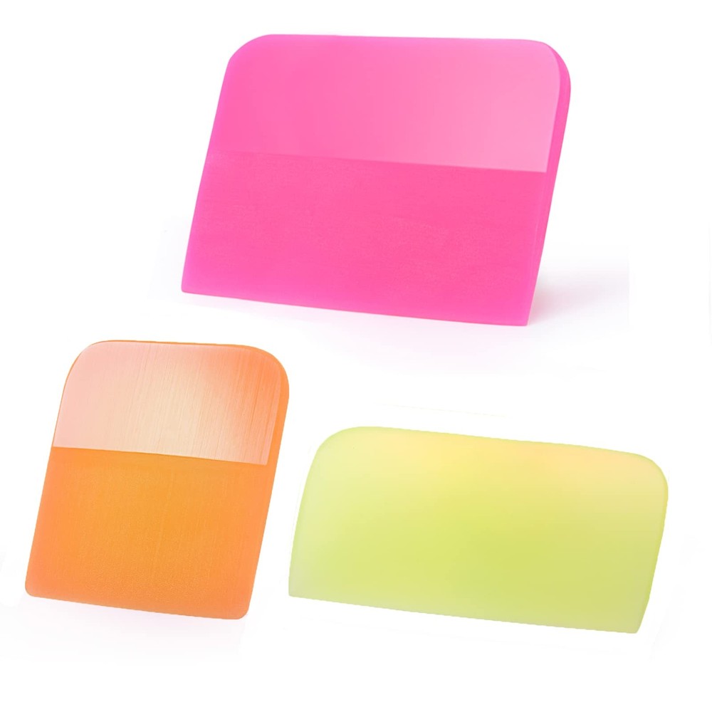 NEWISHTOOL PPF Squeegee for Vinyl, Soft Rubber Scraper Tools, 3 Colors