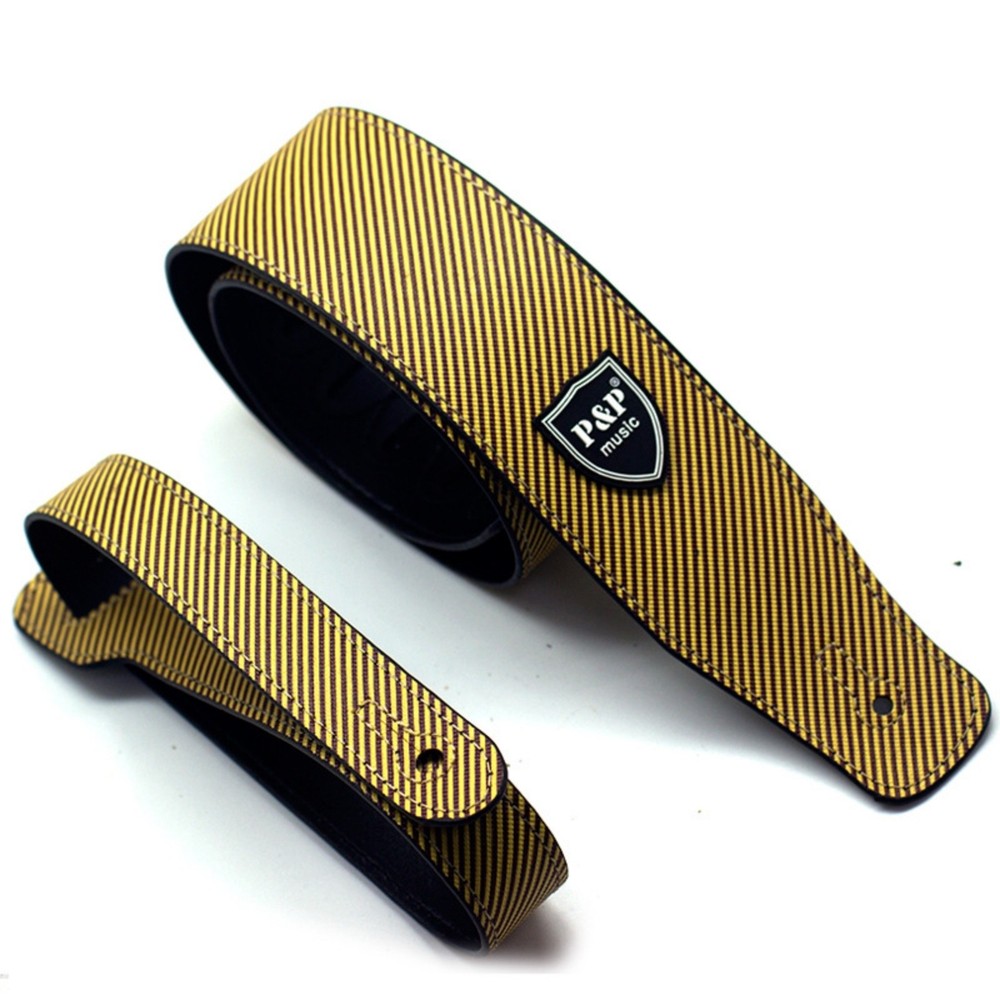 PU Leather Guitar Strap Adjustable Bass Strap Snake Pattern Durable Wide Strap