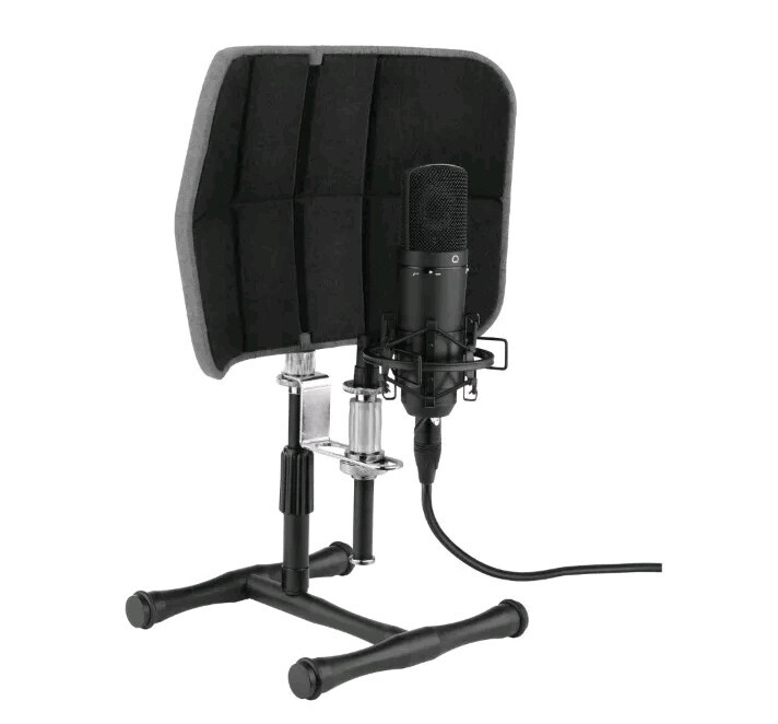 Auray RF-C12R Desktop Isolation Filter Gray Professional Mic Shield Vocal