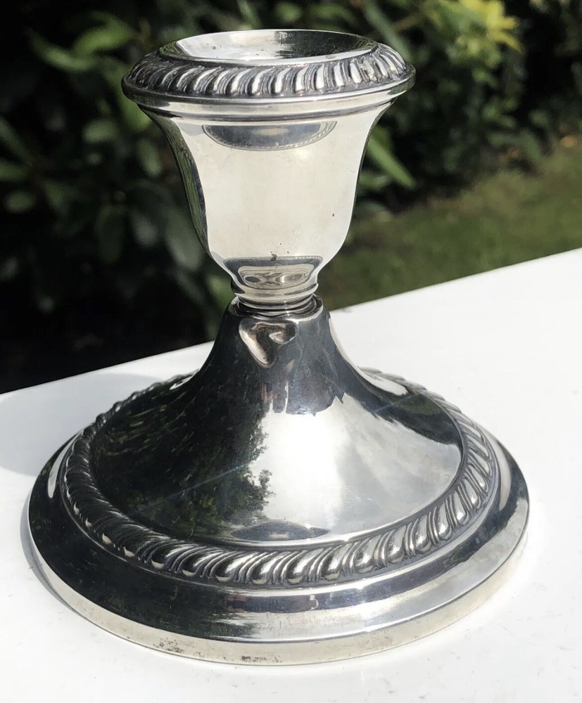 Gorham American Sterling Silver Hallmarked Ornate Candle Stick