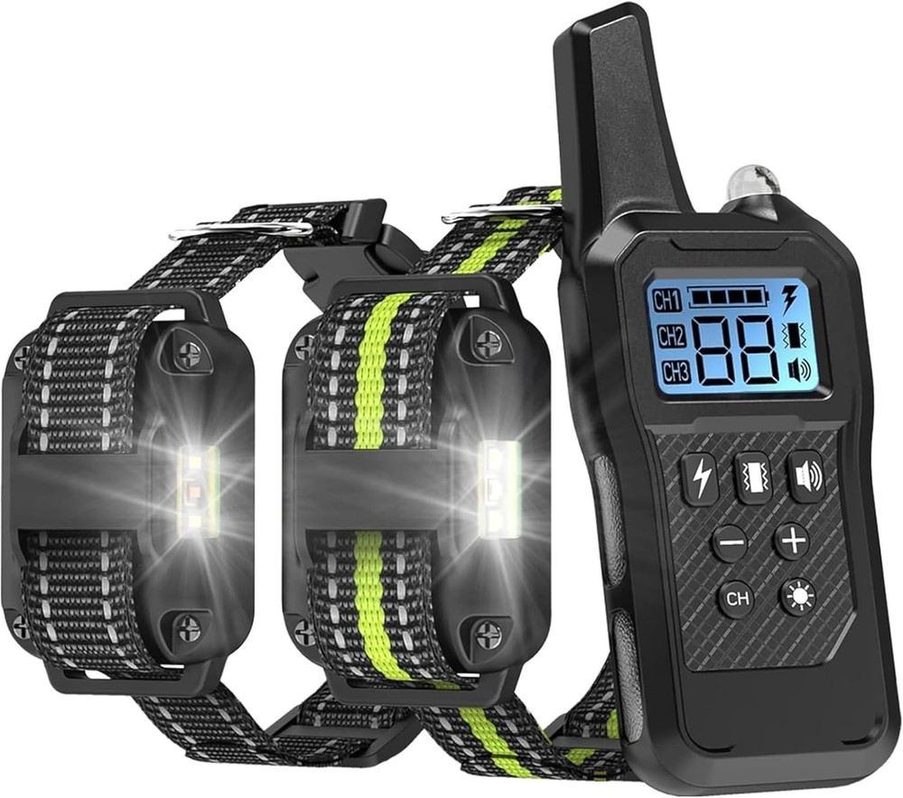 Dual Pack Dog Training Collar - Shock, Vibrate, Beep Modes