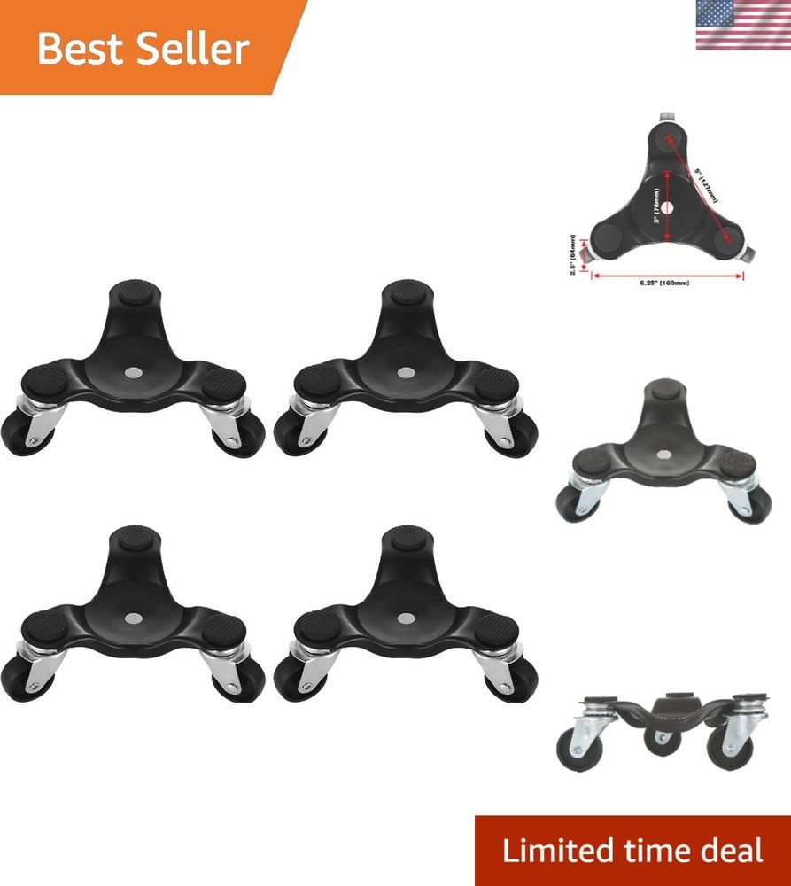 4-Pack Compact Furniture Dolly with 75 lbs Capacity – Ultimate Moving Solution
