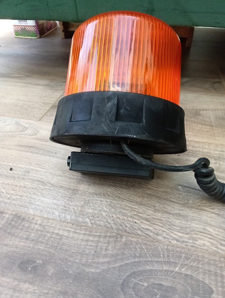 Rubbolite Amber Orange Beacon Light Model 140