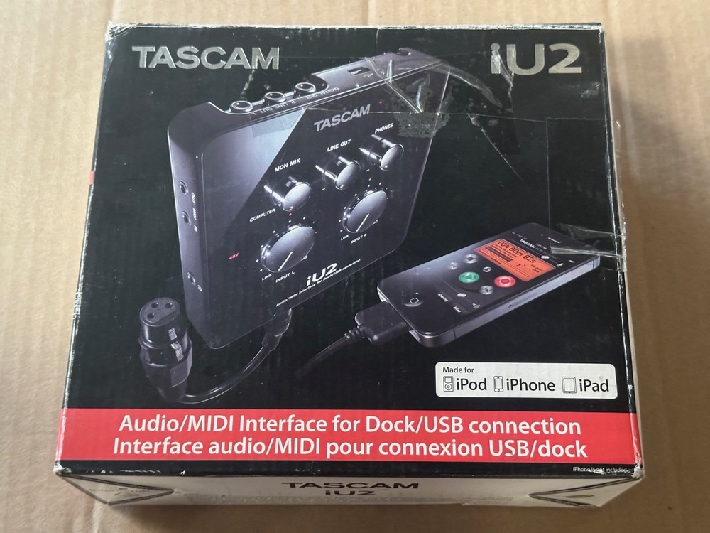 Tascam iU2 Audio MIDI Recording Interface for Dock/USB Connection