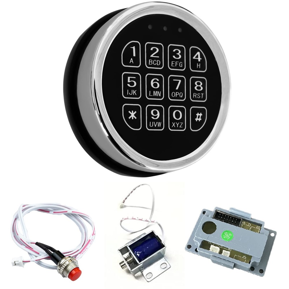 Safe Replacement Keypad Lock Set Electronic Safe Lock with Solenoid Lock