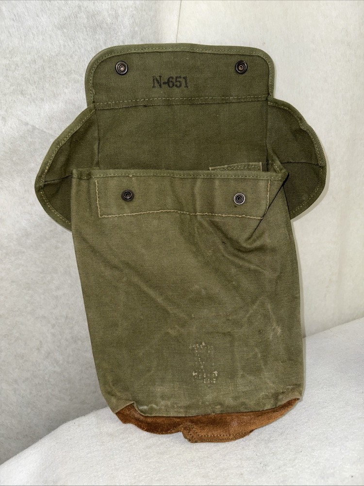 Vintage Canvas Military  Bag
