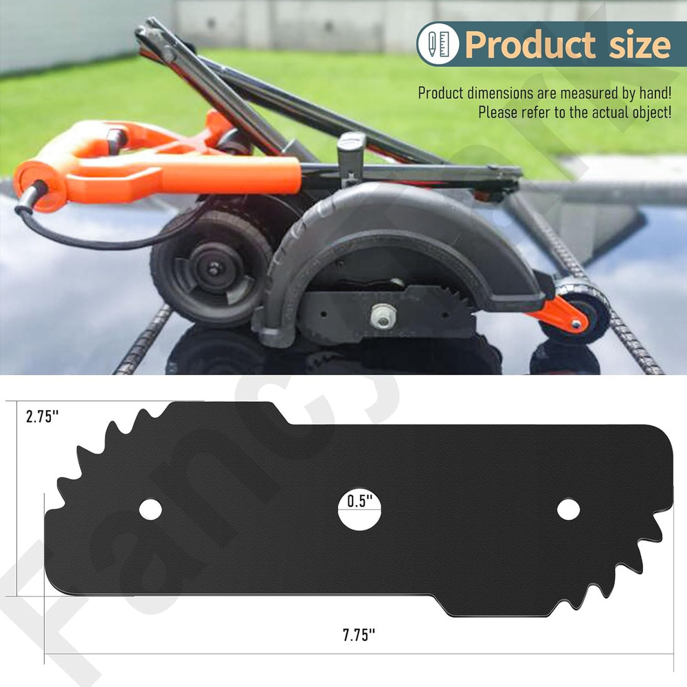 2-Pack EB-007 Edge Hog Heavy-Duty Edger Replacement Blades Compatible with Black