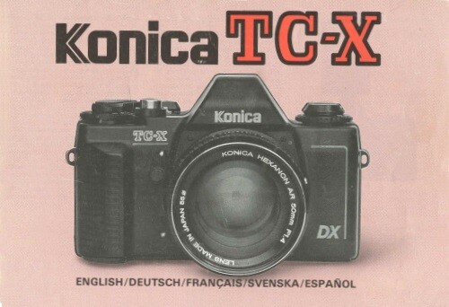 Konica TC-X Instruction Manual multi-language