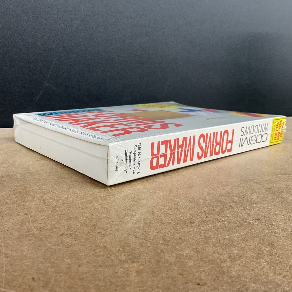 Cosmi Forms Maker Windows IBM PC Tandy 3.5” Disks Factory Sealed