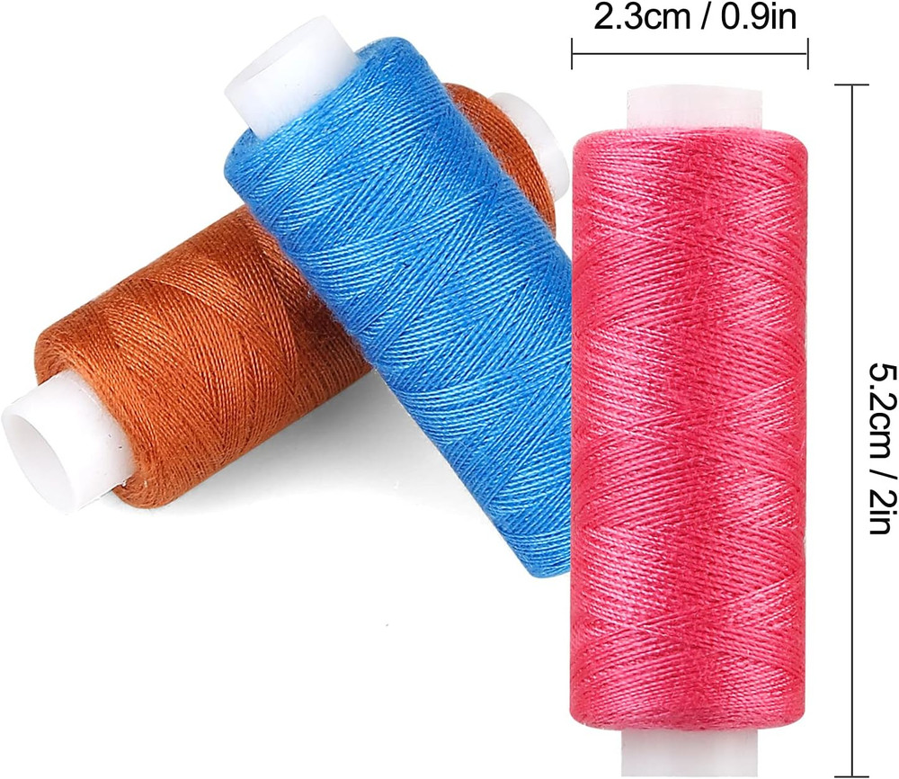 Sewing Threads Kits, 30 Colors Polyester 250 Yards per Spools for Hand Sewing &