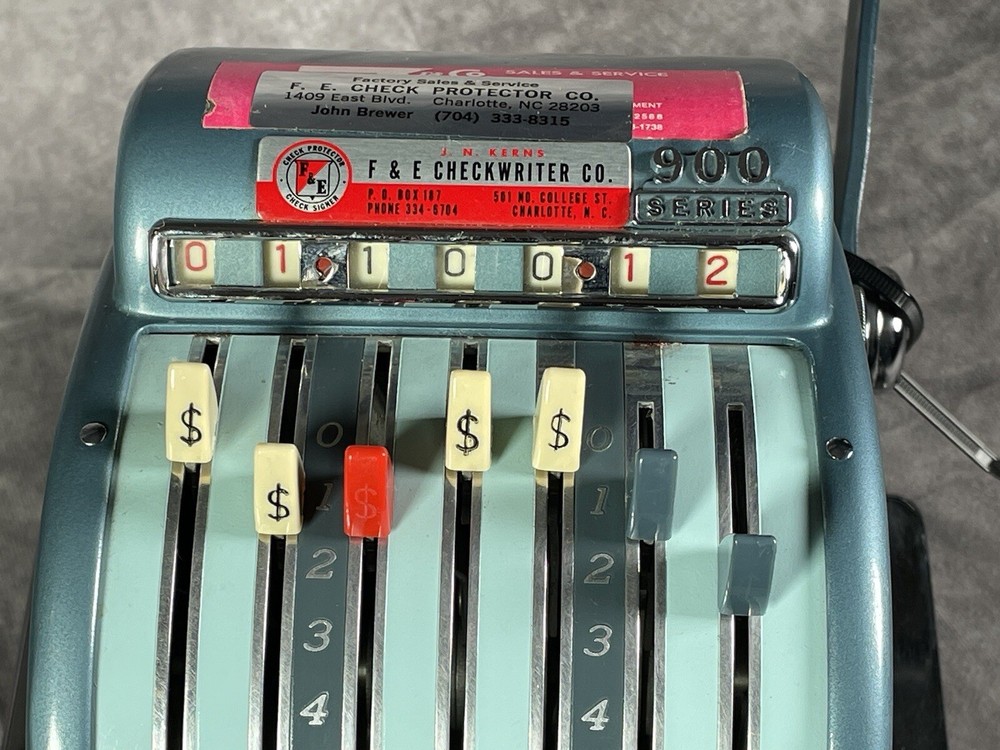 F&G Check Writer Series 900