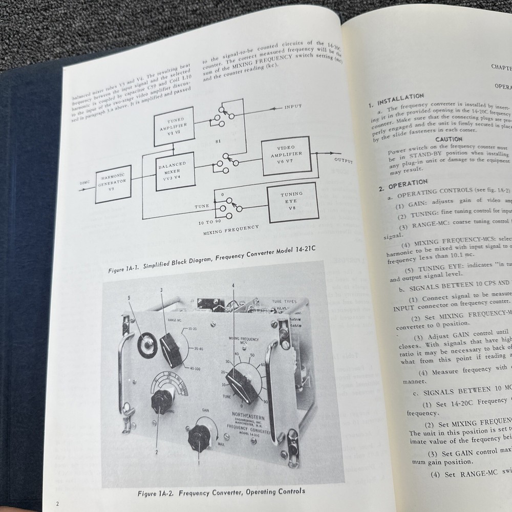 Northeastern Engineering Model 14-21C Frequency Converter Technical Manual